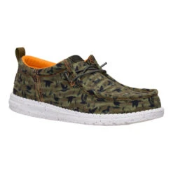 Wally Funk Duck Print - Dark Olive/Multi -Austins Shoes Store 44337 3ZZ WALLYFUNKDUCKPRINT DARKOLIVEMULTI RIGHT SIDE conversion1