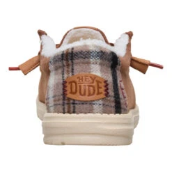 Wally Cozy Plaid - Downtown Brown/Multi 12 Wally Cozy Plaid - Downtown Brown/Multi -Austins Shoes Store 44341 2IG WALLYCOZYPLAID DOWNTOWNBROWNMULTI BACK conversion1