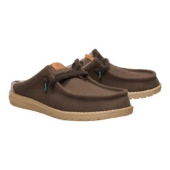 Austins Shoes Store -Austins Shoes Store 44342 2KH WALLYSLIPCOZYPLAID MAJORBROWNMULTI PAIR conversion1