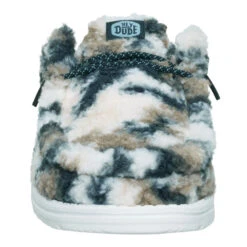 Wally Slipper Cozy Camo - White/Camo -Austins Shoes Store 44343 1D3 WALLYSLIPPERCOZYCAMO WHITECAMO FRONT conversion1