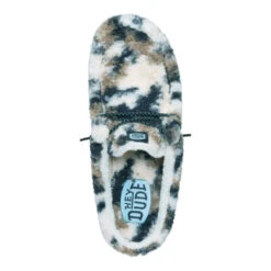 Wally Slipper Cozy Camo - White/Camo -Austins Shoes Store 44343 1D3 WALLYSLIPPERCOZYCAMO WHITECAMO TOP conversion1