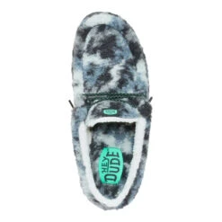 Wally Slipper Cozy Camo - Stormy Blue/Camo -Austins Shoes Store 44343 4YF WALLYSLIPPERCOZYCAMO STORMYBLUECAMO TOP conversion1