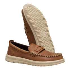 Wally NXT Loafer Leather - Tan -Austins Shoes Store 44350 265 WALLYNXTLOAFERLEATHER TAN PAIR BOTTOM conversion1