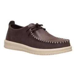 Wally NXT Moc Leather - Mole Brown/Wood Ash -Austins Shoes Store 44352 2IX WALLYNXTMOCLEATHER MOLEBROWNWOODASH LATERAL conversion1