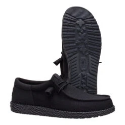 Wally Funk Warped Geo - Black/Smoke Grey -Austins Shoes Store 44354 0PM WALLYFUNKWARPEDGEO BLACKSMOKEGREY PAIR BOTTOM conversion1