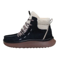 Wendy Peak Apres Suede Cozy Stitch - Black/Tan