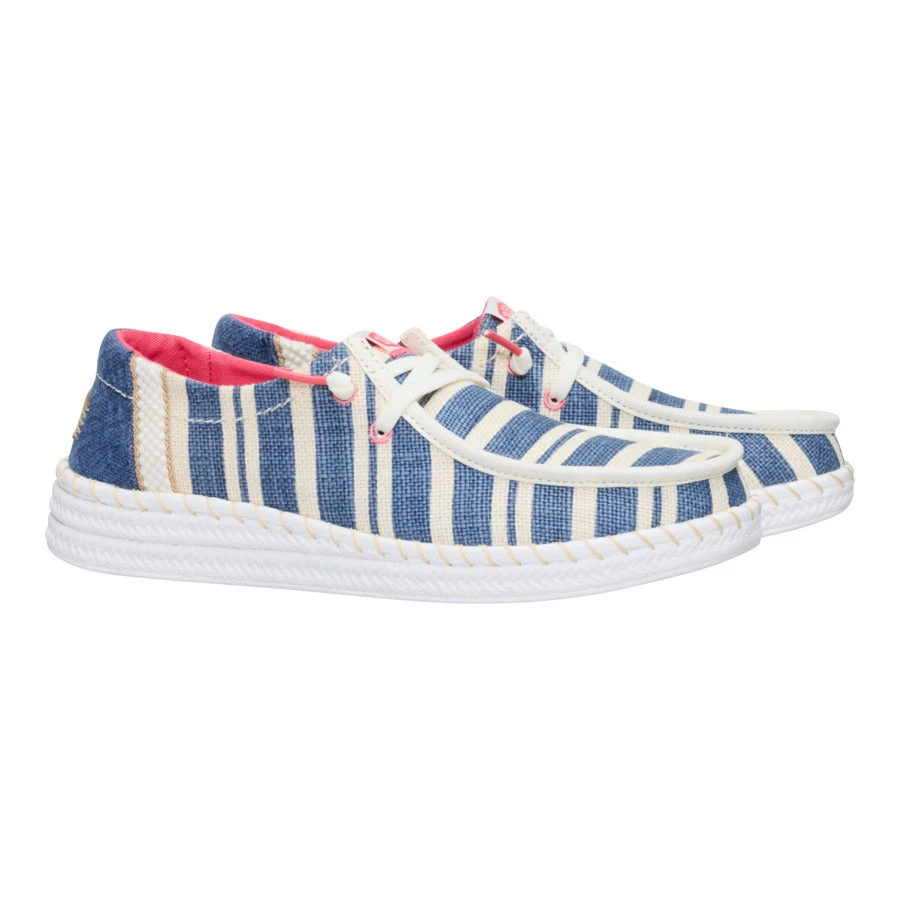 Wendy Espadrille Coast - Navy/White 2 Wendy Espadrille Coast - Navy/White - Image 2