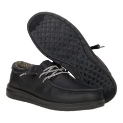 Paul Leather - Black -Austins Shoes Store 44437 001 PAULLEATHER BLACK PAIR BOTTOM