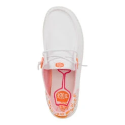 Wendy Funk Happy Hour - White/Pink -Austins Shoes Store 44440 102 WENDYFUNKCOCKTAILS WHITE PINK TOP conversion1