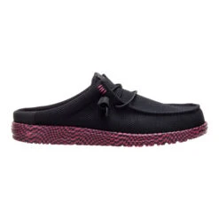 Wally Slip Warped Geo - Black/Fig Purple -Austins Shoes Store 44583 0Q5 WALLYSLIPWARPEDGEO BLACKFIGPURPLE RIGHT LATERAL conversion1