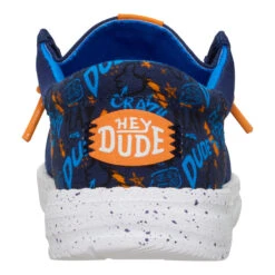 Wally Funk Youth Game On - Navy/Multi -Austins Shoes Store 44608 4HQ WALLYFUNKYGAMEON BACK conversion1