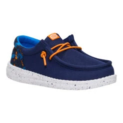 Wally Funk Youth Game On - Navy/Multi -Austins Shoes Store 44608 4HQ WALLYFUNKYGAMEON RIGHT SIDE conversion1