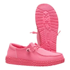 Wendy Funk Warped Geo - Pink Lemonade/Hot Pink -Austins Shoes Store 44611 69F WENDYFUNKWARPEDGEO PINKLEMONADEHOTPINK PAIR BOTTOM conversion1