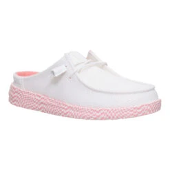 Wendy Slip Warped Geo - White/Pink Lemonade -Austins Shoes Store 44612 16C WENDYSLIPWARPEDGEO WHITEPINKLEMONADE RIGHT SIDE conversion1