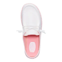 Wendy Slip Warped Geo - White/Pink Lemonade -Austins Shoes Store 44612 16C WENDYSLIPWARPEDGEO WHITEPINKLEMONADE TOP conversion1