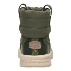 Camden Cuff Nylon Quilt - Dark Olive -Austins Shoes Store 44622 3AW CAMDENCUFFNTLONQUILT DARKOLIVE BACK conversion1