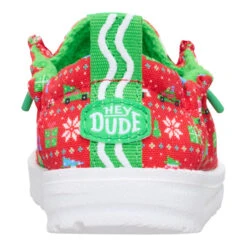 Lildude Holiday Sweater - Red/Green 12 Lildude Holiday Sweater - Red/Green -Austins Shoes Store 44641 6ZI LILDUDEHOLIDAYSWEATER REDGREEN BACK conversion1