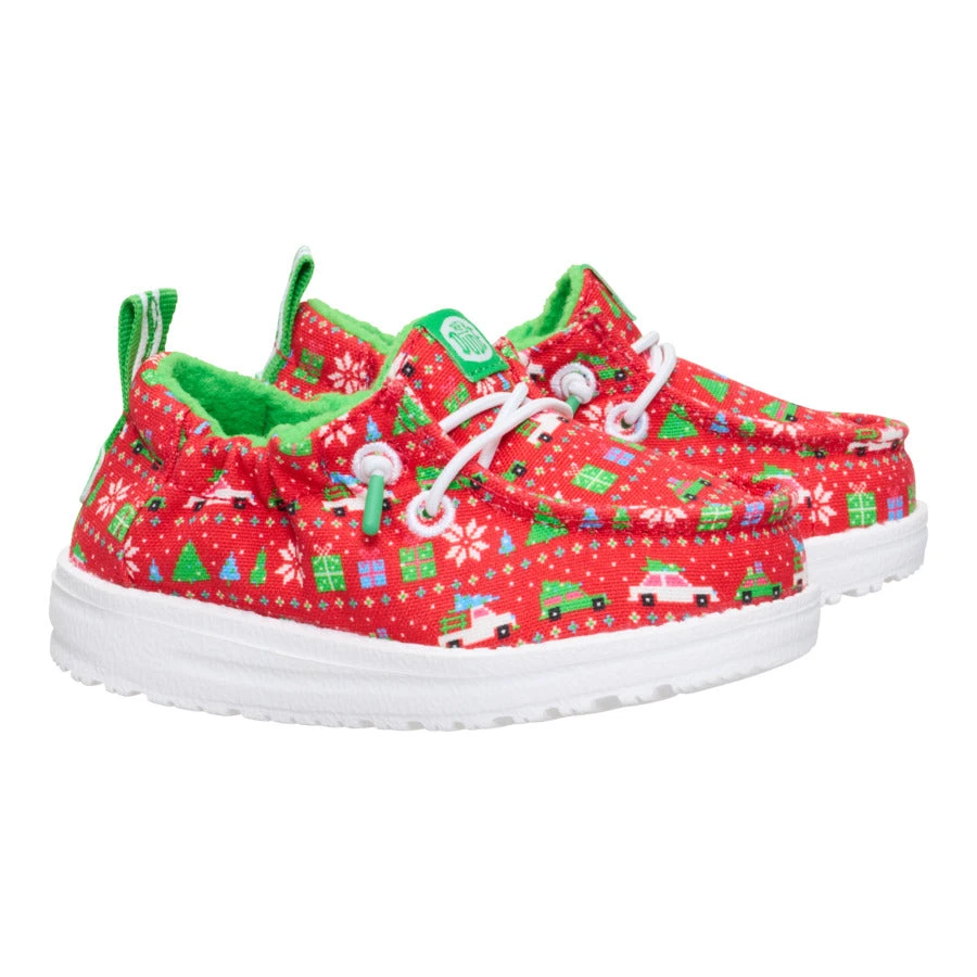 Lildude Holiday Sweater - Red/Green 2 Lildude Holiday Sweater - Red/Green - Image 2