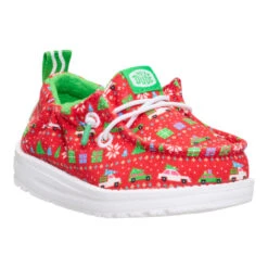 Lildude Holiday Sweater - Red/Green 14 Lildude Holiday Sweater - Red/Green -Austins Shoes Store 44641 6ZI LILDUDEHOLIDAYSWEATER REDGREEN RIGHT SIDE conversion1