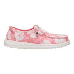 Wendy Hawaiian - Coral/White -Austins Shoes Store 44669 6CC WENDYHAWAIIAN CORALWHITE RIGHT SIDE conversion1