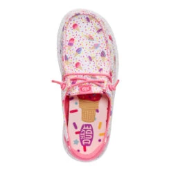 Wendy Youth Ice Cream Social - White/Multi -Austins Shoes Store 44685 94S WENDYYICECREAMSOCIAL WHITEMULTI TOP conversion1