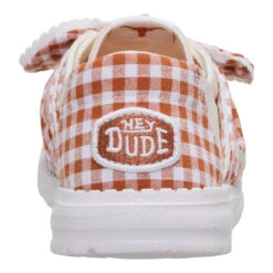 Wendy Bow Texas Longhorns - Wheat/Burnt Orange -Austins Shoes Store 44699 21B WENDYBOWTEXASLONGHORNS WHEATBURNT BACK conversion1