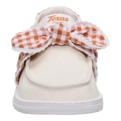 Wendy Bow Texas Longhorns - Wheat/Burnt Orange -Austins Shoes Store 44699 21B WENDYBOWTEXASLONGHORNS WHEATBURNT FRONT conversion1