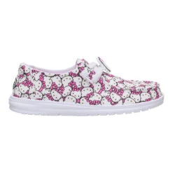 Wendy Hello Kitty Takeover - White/Pink -Austins Shoes Store 44737 1KI WENDYHELLOKITTYTAKEOVER WHITEPINK RIGHT SIDE conversion1