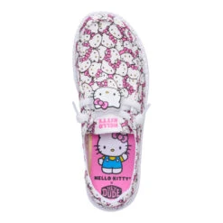 Wendy Hello Kitty Takeover - White/Pink -Austins Shoes Store 44737 1KI WENDYHELLOKITTYTAKEOVER WHITEPINK TOP conversion1