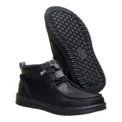 Bradley Chukka Classic - Black/Grey -Austins Shoes Store 44864 097 BRADLEYCHUKKACLASSIC BLACKGREY PAIR BOTTOM conversion1