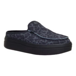 Austin Lift Suede Animal - Black Leopard -Austins Shoes Store 44935 0JL AUSTINLIFTSUEDEANIMAL BLACKLEOPARD 3QTR conversion1