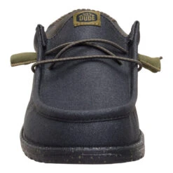 Wally Waxed Casual - Black/Black -Austins Shoes Store 44951 060 WALLYWAXEDCASUAL BLACKBLACK FRONT conversion1