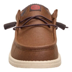Wally Waxed Casual - Brown -Austins Shoes Store 44951 255 WALLYWAXEDCASUAL BROWN FRONT conversion1
