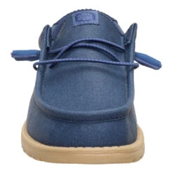 Wally Waxed Casual - Navy -Austins Shoes Store 44951 410 WALLYWAXEDCASUAL NAVY FRONT conversion1