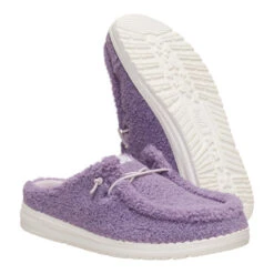 Wendy Slip Sherpa - Purple Ash -Austins Shoes Store 45006 5CU WENDYSLIPSHERPA PURPLEASH PAIR BOTTOM conversion1