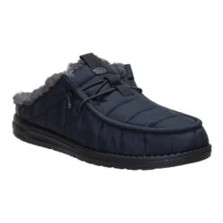 Wally Slip Camp - Black/Black -Austins Shoes Store 45015 060 WALLYSLIPCAMP BLACKBLACK 3QTR conversion1