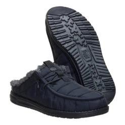 Wally Slip Camp - Black/Black -Austins Shoes Store 45015 060 WALLYSLIPCAMP BLACKBLACK PAIR BOTTOM conversion1