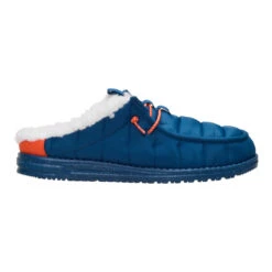 Wally Slip Camp - Navy/Orange -Austins Shoes Store 45015 487 WALLYSLIPCAMP NAVYORANGE RIGHT SIDE conversion1