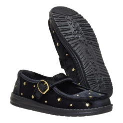 Wendy Jane Holiday - Black -Austins Shoes Store 45355 001 WENDYJANESTUDDED BLACK PAIR BOTTOM conversion1