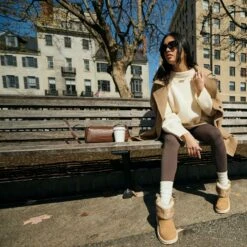 Camden Cuff Classic Cozy - Cognac -Austins Shoes Store FH25 HEYDUDE CAMDEN CUFF 44283 21N Cognac 00782