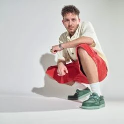 Wally Stretch Canvas - Duck Green/Iceberg Green -Austins Shoes Store SS25 HeyDude 40700 3YQ Wally Stretch Canvas 045