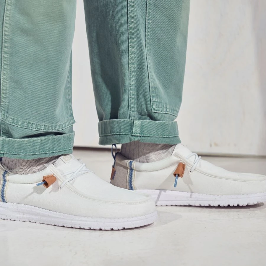 Wally Craft Linen - White/Stone Grey 2 Wally Craft Linen - White/Stone Grey - Image 2