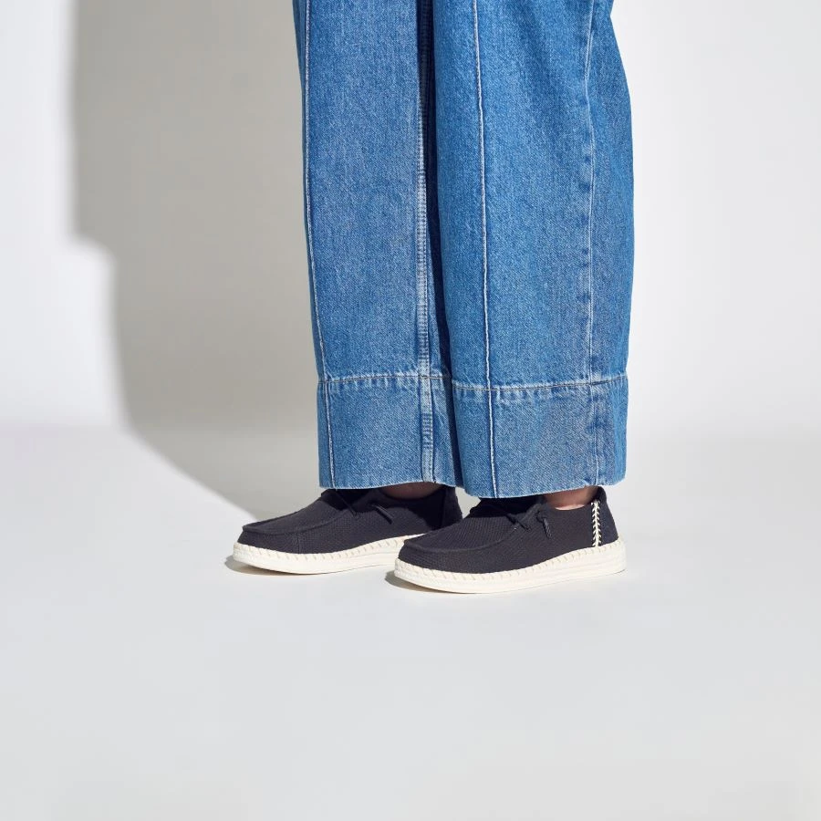 Wendy Espadrille Woven - Black 2 Wendy Espadrille Woven - Black - Image 2